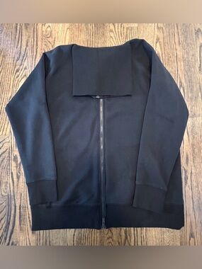 SPANX Black Zipper Top with Branded Neck Label